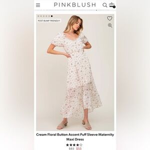 Floral maxi dress maternity or non maternity friendly! Size Medium